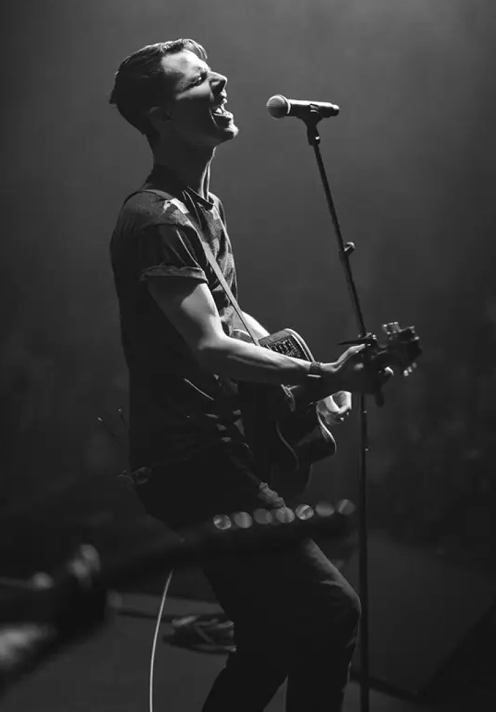 Musician performing